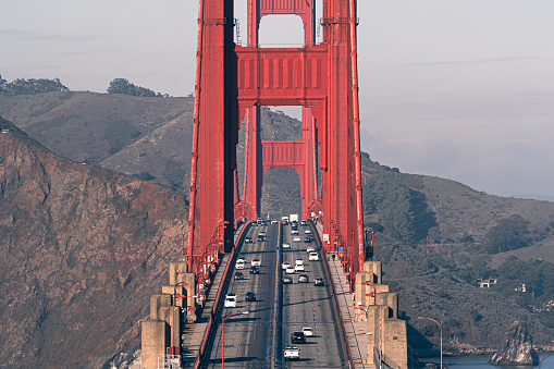 Golden Gate Bridge in sunset, San Francisco, United States