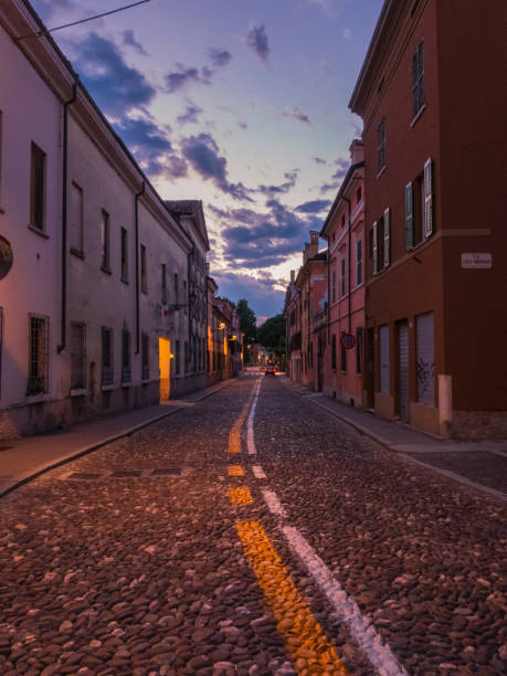 istock Mantova street in the evening 1295350071