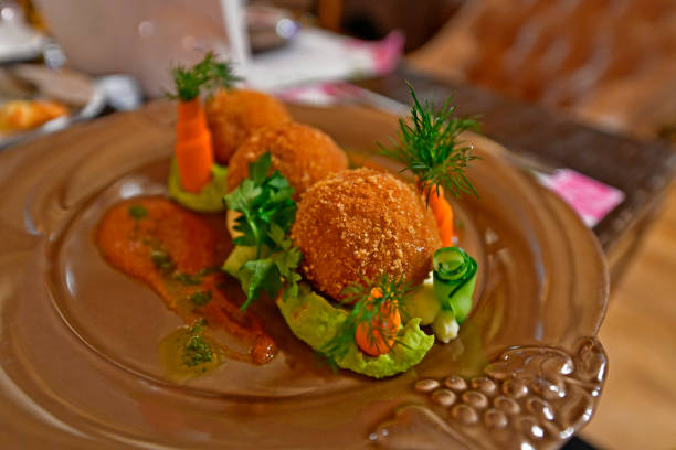 istock Delicious restaurant food and beautiful presentation. 1295354257