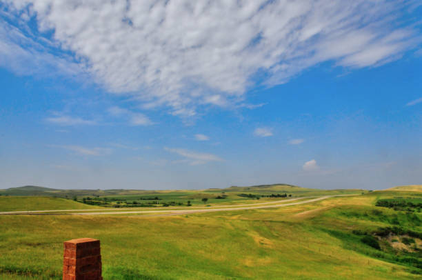 Roads-Highway through Kansas Grass lands-Kansas