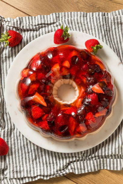 istock Homemade Layered Berry Gelatin Mold 1295358848