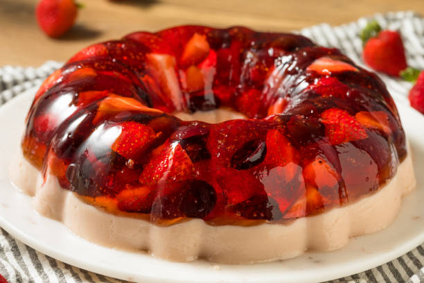 istock Homemade Layered Berry Gelatin Mold 1295359742