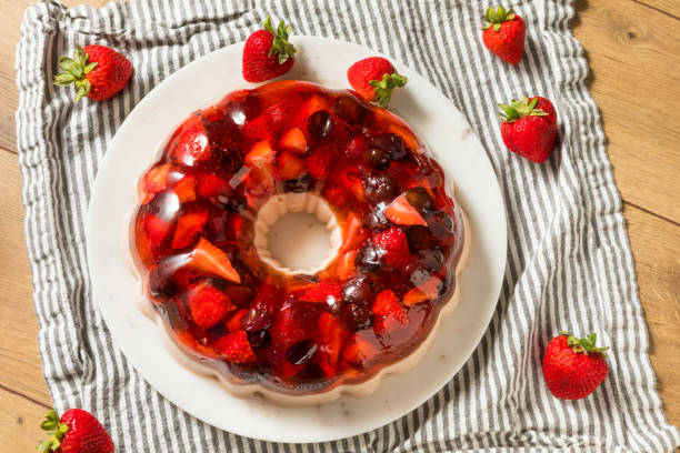 istock Homemade Layered Berry Gelatin Mold 1295359785