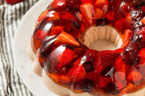 istock Homemade Layered Berry Gelatin Mold 1295359962