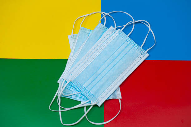 istock Medical mask on a background 1295370316