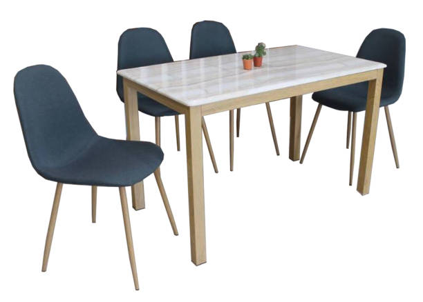 istock Dining Table and chairs isolated on white background. Luxury and modern dining table sets in different style and sizes. Stone table top, tempered glass, wooden table top and comfortable dining chairs. 1295377086