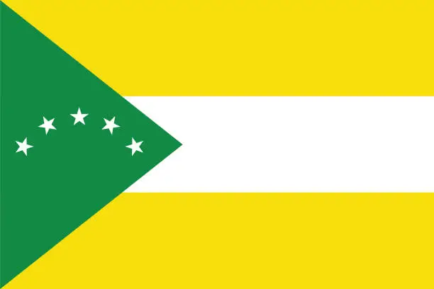 Vector illustration of Flag of the Panamá Oeste province