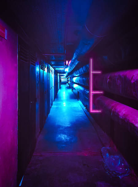 istock Take a walk into a futuristic spaceship corridor 1295384463
