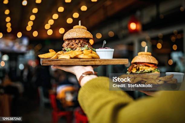 Delicious Meal Stock Photo - Download Image Now - Restaurant, Burger, Food