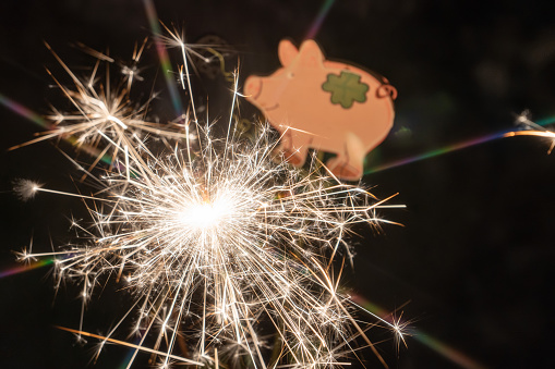 January 2021: Explosing sparkler in the night