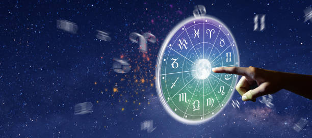 istock Zodiac wheel. Astrology concept. 1295392850