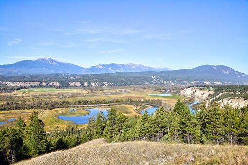 Columbia Valley south of Radium, British Columbia, Canada.