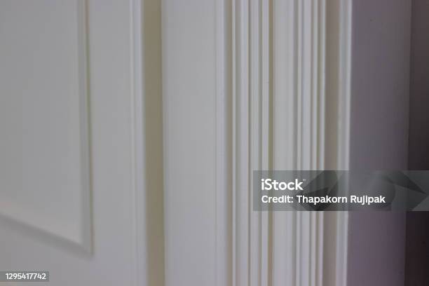 White Wainscot Or Bead Board Stock Photo - Download Image Now -  Backgrounds, White Color, Baseboard - iStock