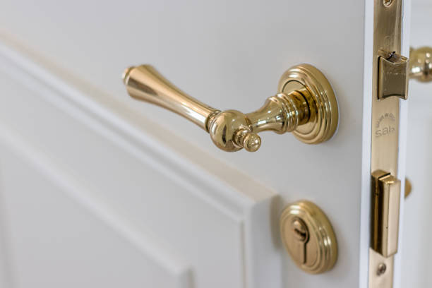 istock The door handle of luxury 1295418072