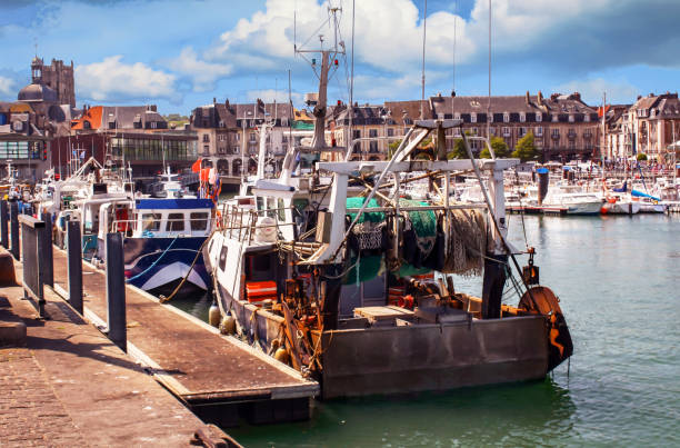istock Dieppe. Chalutier at the dock. Normandy. Seine-Maritime 1295438782