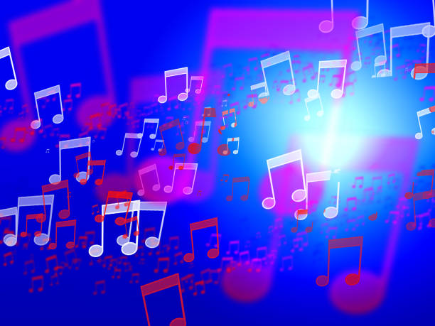 istock A beautiful glowing icon note  of bokeh effect on a colorful background 1295442354