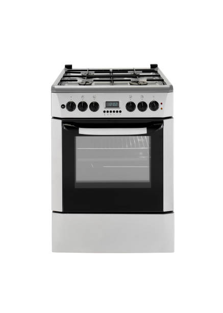 istock Oven and stove isolated on white 1295450458