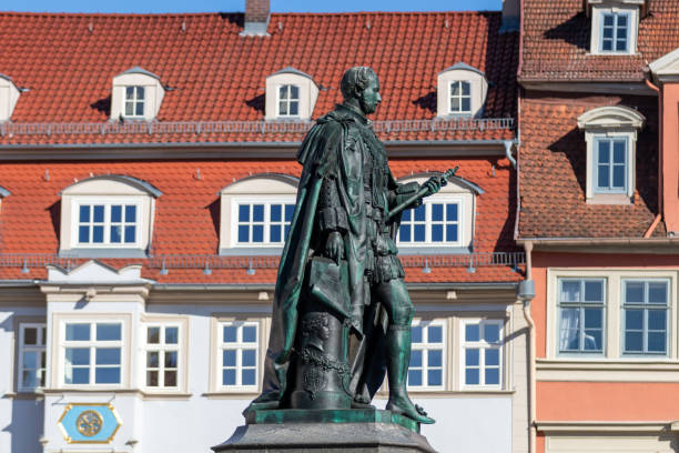 istock Prince Albert statue on the marketplace in Coburg 1295454601