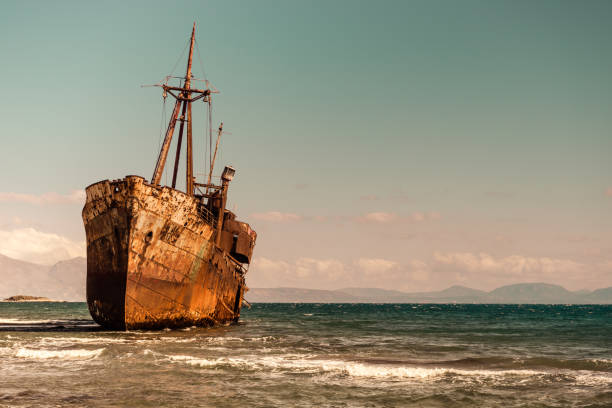 istock The famous shipwreck near Gythio Greece 1295454657