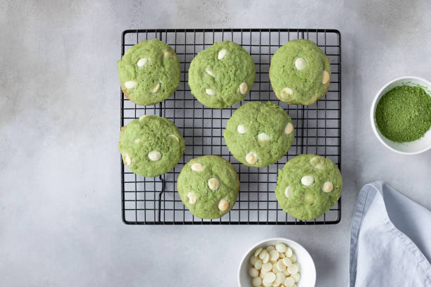 istock green tea matcha cookies on cooling rack 1295466425