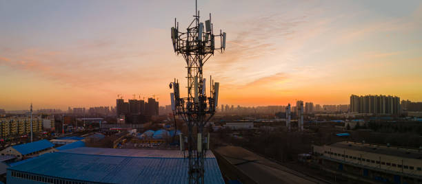 istock Aerial view of 5G telecommunication tower 1295469146
