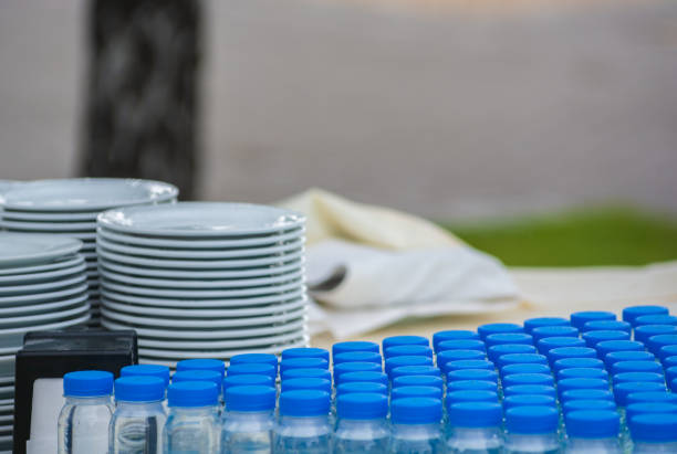 istock A row of blue mineral water bottle caps 1295477623