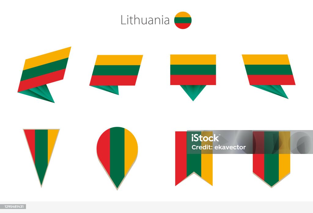 Lituania Vector Lithuania National Flag Collection Eight Versions Of Lithuania Vector ...