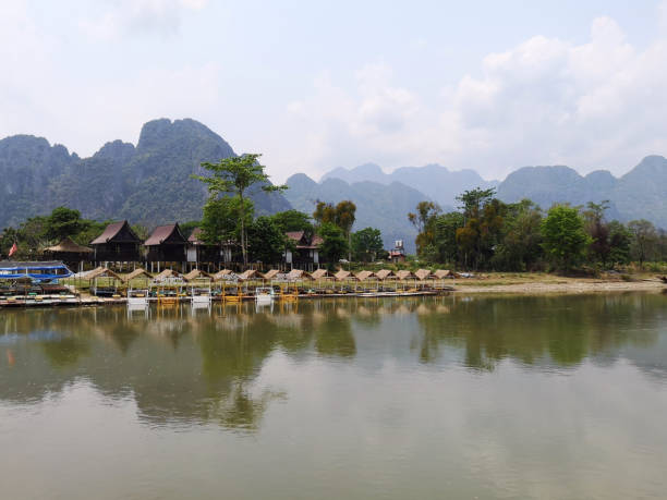 istock Nam Song river in Vang Vieng, Laos 1295481587