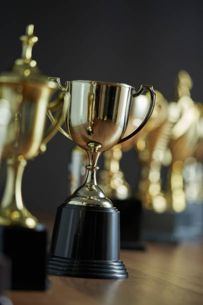 istock group of trophies in a row 1295484245