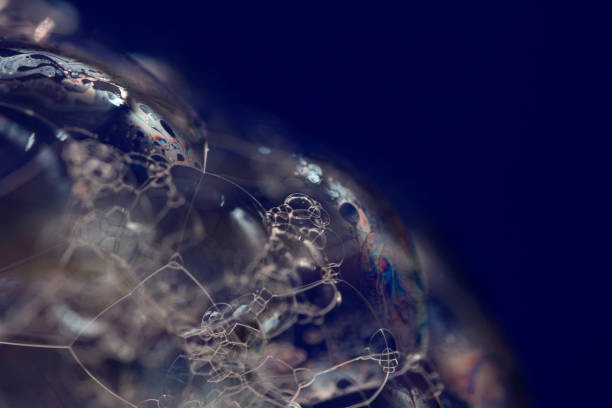 istock close - up soap bubble image, unknown planet, chaos of color, science fiction 1295490841