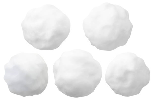 istock Snowballs set on a white background. Isolated 1295497287