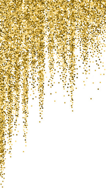 istock Round gold glitter luxury sparkling confetti. Scat 1295499780