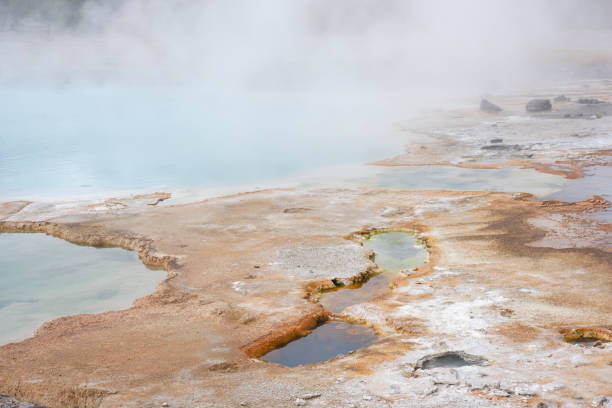 istock Geyser at Biscuit Basin in Yellowstone National Park 1295504241