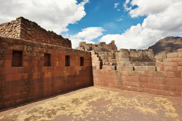 istock Inca structures in the urban sector of Pisac 1295504824