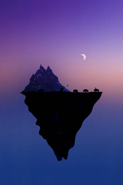 istock Minimal landscape - Musk ox habitat 1295509810