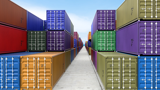 Cargo Containers and Global business logistics