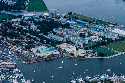 Aerial Image, Naval Academy, Annapolis, MD