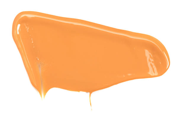 istock Single Swatch of Liquid Foundation Isolated on a White Background 1295517391