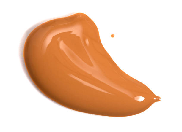 istock Single Swatch of Liquid Foundation Isolated on a White Background 1295517434