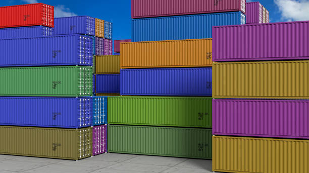 istock Cargo Containers and Global business logistics 1295518422