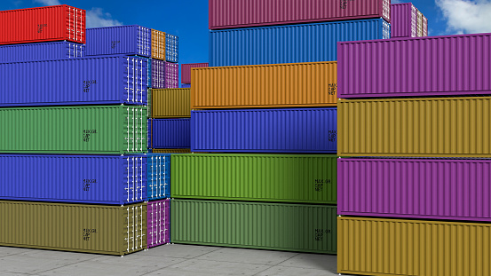 Cargo Containers and Global business logistics