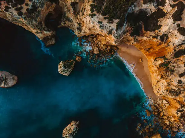 Photo of Praia da Mesquita - amazing drone shot of the beautiful Algarve, Portugal