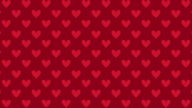 4K loopable animated heart pattern background