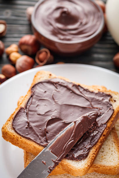 istock toasts with chocolate butter on a dark wooden rustic background 1295530497