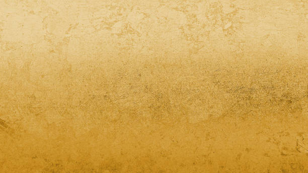 金箔葉光沢のある包装紙テクスチャの背景の壁紙装飾要素 - 金色 ストックフォトと画像