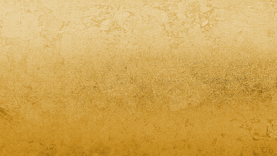 Gold foil leaf shiny wrapping paper texture background for wall paper decoration element