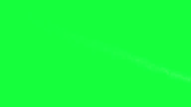 Asteroids Falling from the Sky From Different Directions Pack of 4 on Green Screen background