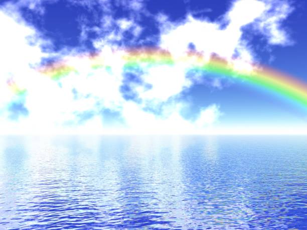 istock Fantastic landscape of Sea and Rainbow 1295554791