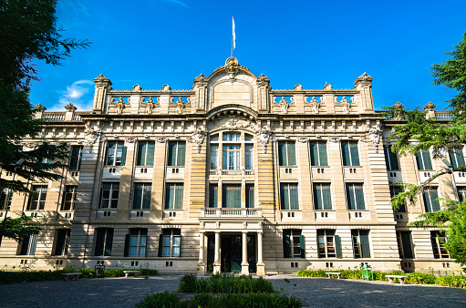 Massachusetts Institute of Technology William Barton Rogers building in Boston, Massachusetts, USA.