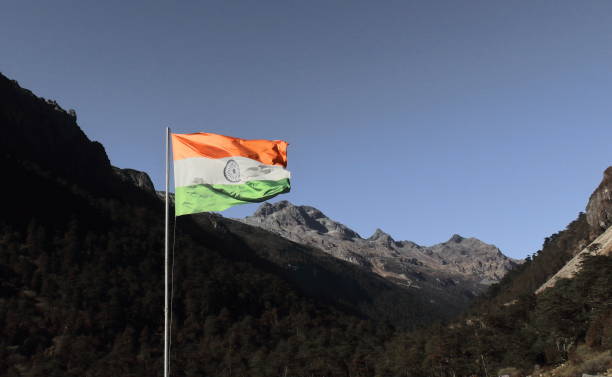istock indian flag waving in air 1295562623